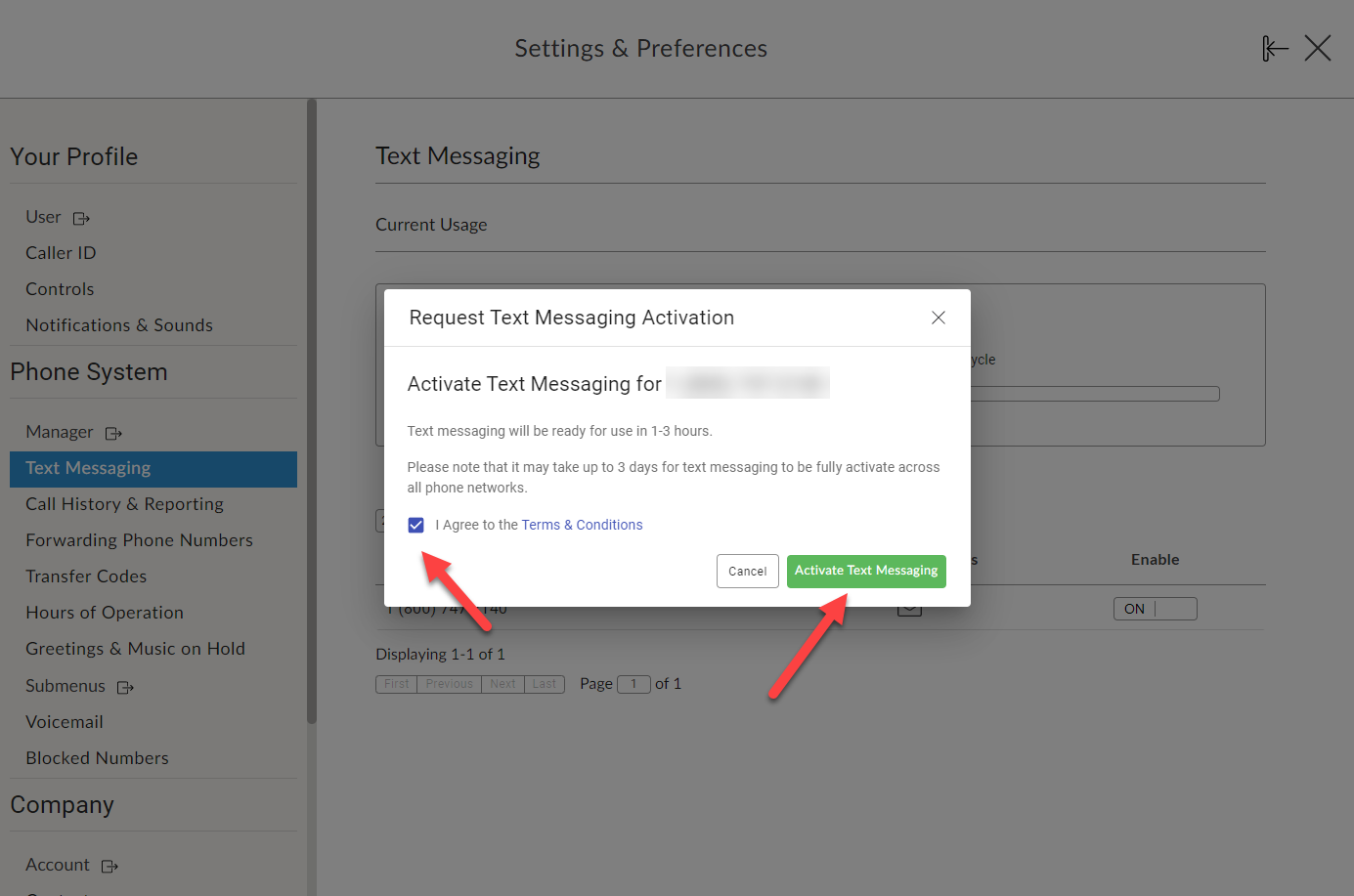 Getting Started: How to Enable Text Messages – Talkroute Support