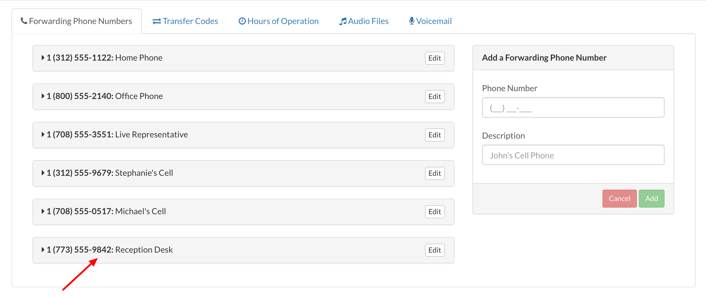 How to Add a Forwarding Phone Number Talkroute Support