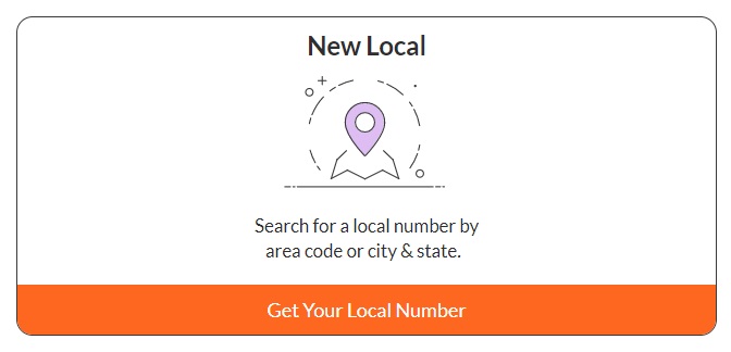 Get Your Local Number Option