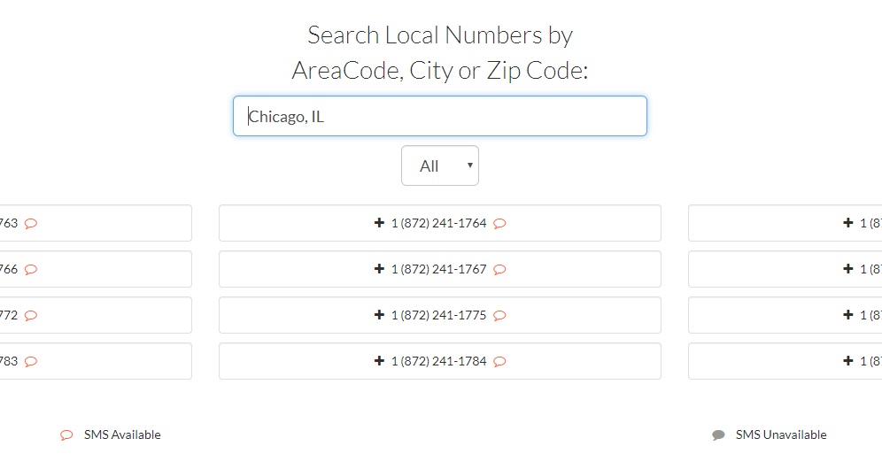 Local Phone Number Results