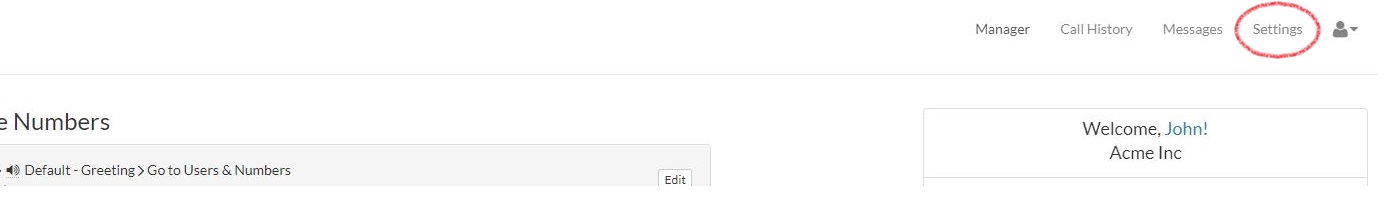Talkroute Settings Section