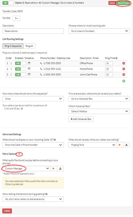 More Options Audio File